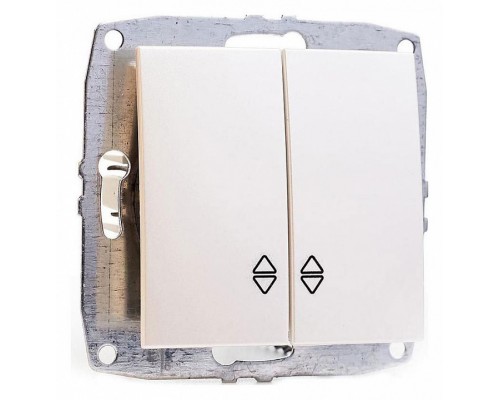 Выключатель проходной двухклавишный без рамки Mono Electric Despina / Larissa 500-002523-111 Выключатель проходной двухклавишный без рамки Mono Electric Despina / Larissa 500-002523-111