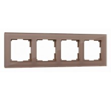 Рамка на 4 поста Werkel Favorit (латте, стекло) W0041142