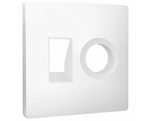 Накладка для ТВ-розетки и RJ-11 или RJ-45 Ambrella Volt ALFA AP1325