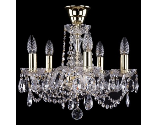 Подвесная люстра Bohemia Ivele Crystal 1402 1402/5/141/G/Tube Подвесная люстра Bohemia Ivele Crystal 1402 1402/5/141/G/Tube
