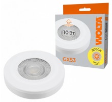 Лампа светодиодная Wolta  GX53 10Вт 3000K WSTD-GX-10W3KGX53-WL