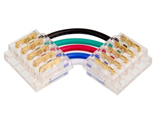 Соединитель лент угловой жесткий Wolta  WLS-5PIN-RGBW-12MM-L