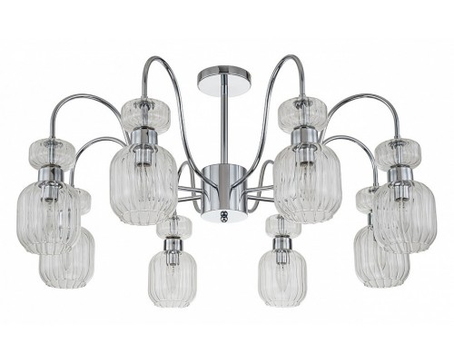 Люстра на штанге Escada Gloss 1141/8PL Chrome/Clear Люстра на штанге Escada Gloss 1141/8PL Chrome/Clear