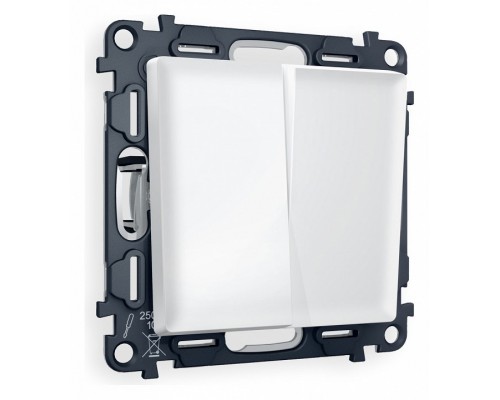 Выключатель проходной двухклавишный Ambrella Volt Quant MA123020