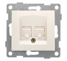 Розетка двойная Ethernet RJ-45 без рамки Gusi Electric BRAVO С10К2-003