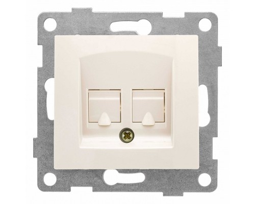 Розетка двойная Ethernet RJ-45 без рамки Gusi Electric BRAVO С10К2-003 Розетка двойная Ethernet RJ-45 без рамки Gusi Electric BRAVO С10К2-003