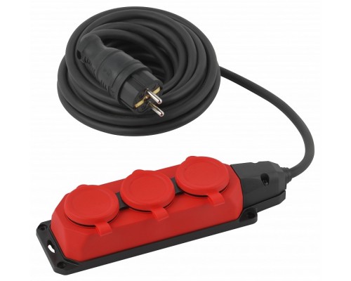Удлинитель Эра  UK-3e-3x1,5-5m-IP44(KG)