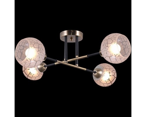 Люстра на штанге ILLUMICO IL9573-4CSQ-79 BK AB Люстра на штанге ILLUMICO IL9573-4CSQ-79 BK AB