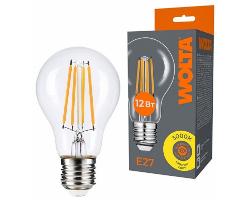 Лампа светодиодная Wolta  E27 12Вт 3000K WF-A60-12W3KE27