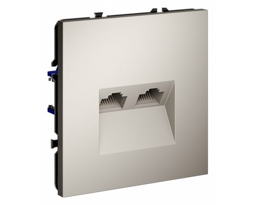 Розетка двойная Ethernet RJ-45 без рамки Voltum S70 VLS060203 Розетка двойная Ethernet RJ-45 без рамки Voltum S70 VLS060203