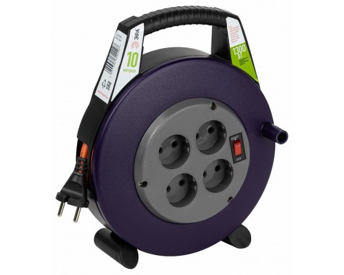 Удлинитель с выключателем Эра  BPx-4-2x0,75-10m