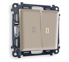 Выключатель проходной двухклавишный с подсветкой Ambrella Volt Quant MA364030