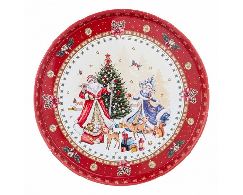 Поднос (3.3x2.1 см) Christmas 898-026 Поднос (3.3x2.1 см) Christmas 898-026
