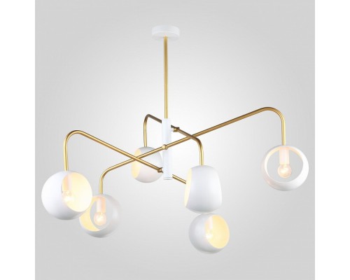 Люстра на штанге Eurosvet Luca 70055/6 белый