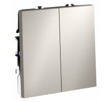 Выключатель двухклавишный без рамки Voltum S70 VLS020603