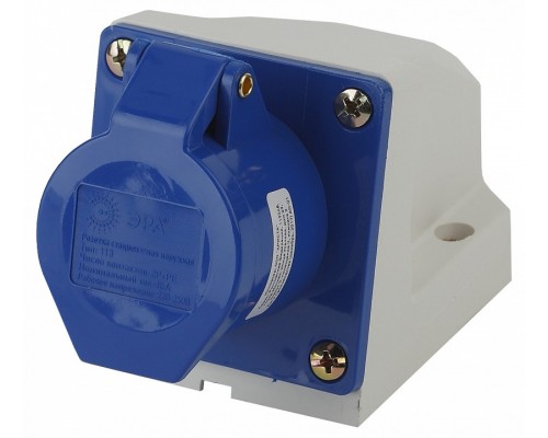 Розетка с заземлением Эра  R(OUT)-16-2P-PE-IP44