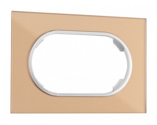 Рамка для двойной розетки Arte Milano am-502.01 502.01-double.shampan