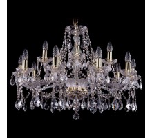 Подвесная люстра Bohemia Ivele Crystal 1413 1413/10+5/300/G/Leafs