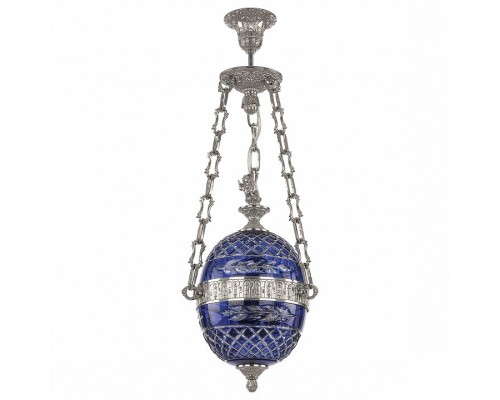 Подвесной светильник Bohemia Ivele Crystal 7100 71000P/20 Ni Clear-Blue/H-1J FA3S Подвесной светильник Bohemia Ivele Crystal 7100 71000P/20 Ni Clear-Blue/H-1J FA3S