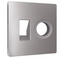 Накладка для ТВ-розетки и RJ-11 или RJ-45 Ambrella Volt ALFA AP5125