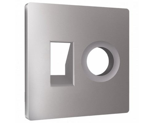 Накладка для ТВ-розетки и RJ-11 или RJ-45 Ambrella Volt ALFA AP5125