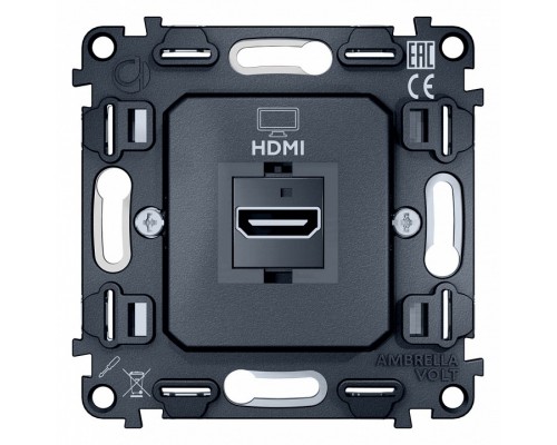 Механизм розетки HDMI Ambrella Volt Quant VM222 Механизм розетки HDMI Ambrella Volt Quant VM222