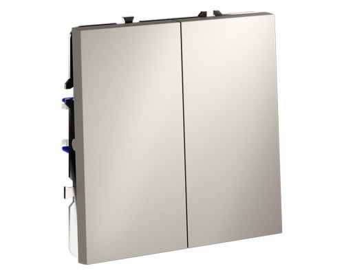 Выключатель двухклавишный без рамки Voltum S70 VLS020103 Выключатель двухклавишный без рамки Voltum S70 VLS020103