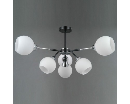 Люстра на штанге ILLUMICO LIBRA IL0715-6CSQ-24 BK CR LIBRA