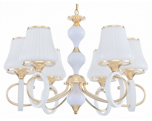 Подвесная люстра Arte Milano Florentia-2387 302387/6 Wh/Gd Подвесная люстра Arte Milano Florentia-2387 302387/6 Wh/Gd