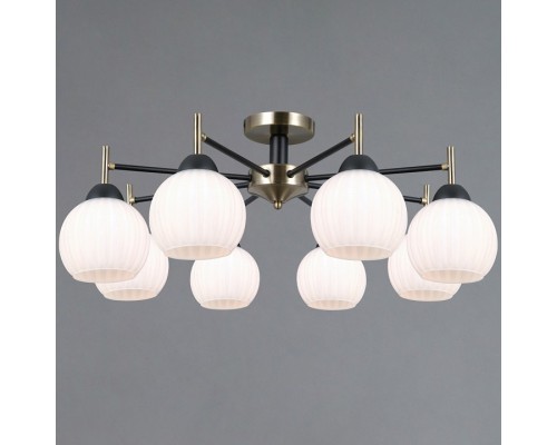 Люстра на штанге ILLUMICO TRENTO IL0579-8CSQ-25 BK AB TRENTO Люстра на штанге ILLUMICO TRENTO IL0579-8CSQ-25 BK AB TRENTO