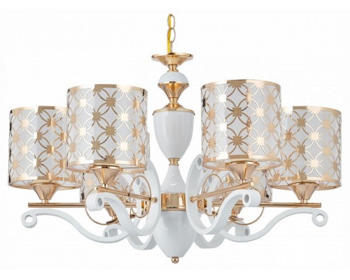 Подвесная люстра Arte Milano Florentia-3097 303097/6 Wh/Gd Подвесная люстра Arte Milano Florentia-3097 303097/6 Wh/Gd