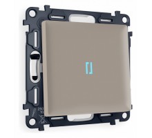 Выключатель проходной одноклавишный с подсветкой Ambrella Volt Quant MA362040