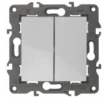 Переключатель перекрестный двухклавишный без рамки Эра Эра Elegance 14-1112-01
