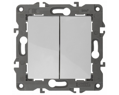 Переключатель перекрестный двухклавишный без рамки Эра Эра Elegance 14-1112-01