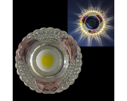 Встраиваемый светильник  42240-9.0-001PL MR16+LED3W CL/PK