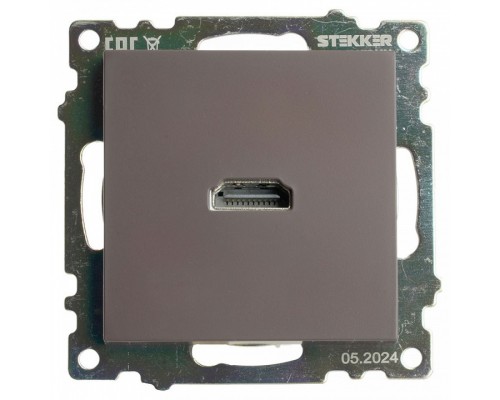 Розетка HDMI без рамки Stekker Катрин 50064 Розетка HDMI без рамки Stekker Катрин 50064