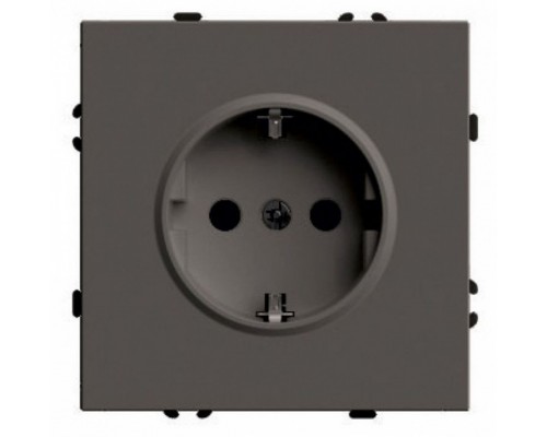 Розетка с заземлением и со шторкой, без рамки Stekker Эмили 49932
