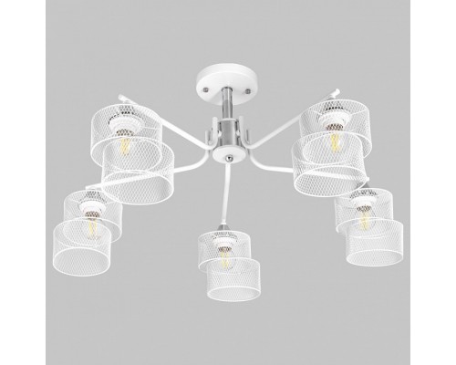 Люстра на штанге Imex MD.4252 MD.4252-5-S-WH+CH Люстра на штанге Imex MD.4252 MD.4252-5-S-WH+CH
