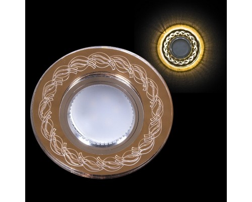 Встраиваемый светильник  00923-9.0-001CN MR16+LED3W FGD