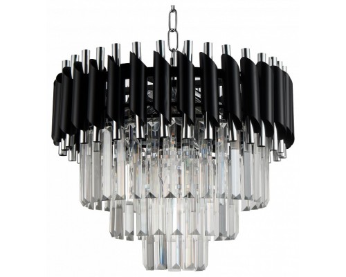 Подвесная люстра Natali Kovaltseva Darian DARIAN 76017/5C CHROME BLACK Подвесная люстра Natali Kovaltseva Darian DARIAN 76017/5C CHROME BLACK