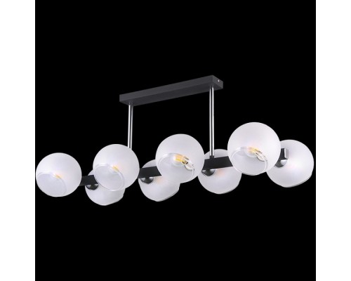 Люстра на штанге ILLUMICO IL9559-8PSQ-79 CR BK Люстра на штанге ILLUMICO IL9559-8PSQ-79 CR BK