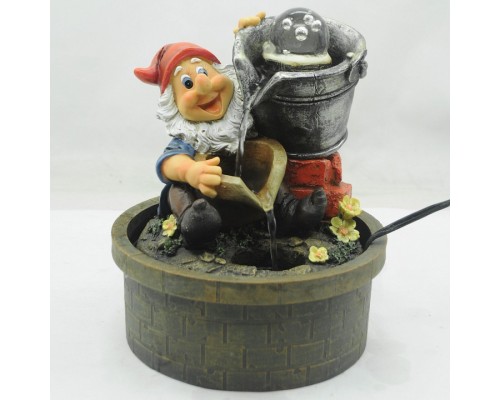 Фонтан настольный (25 см) Гном дачник GANF-01 Б0043457 Фонтан настольный (25 см) Гном дачник GANF-01 Б0043457