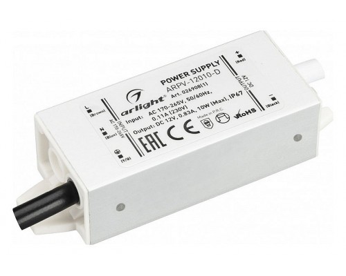Блок питания с проводом Arlight ARPV 026908(1) Блок питания с проводом Arlight ARPV 026908(1)