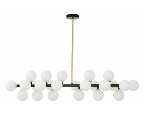 Люстра на штанге LUMINA DECO MARSIADA LDP 6033-24 BK+GD