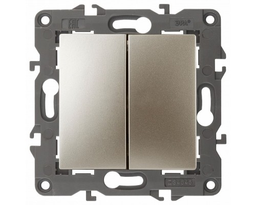 Переключатель перекрестный двухклавишный без рамки Эра Эра 12 12-1112-04