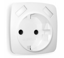 Накладка для розетки с заземлением и со шторками и 2хUSB type A Ambrella Volt Quant OP1290