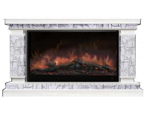 Комплект из электрокамина напольного и портала (143x45x82.5 см) Лорд Старый Город Premier S14 ЛО000074