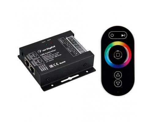 Контроллер-регулятор цвета RGBW с пультом ДУ Arlight VT-S17 VT-S17-4x6A (12-24V, ПДУ Овал, RF) Контроллер-регулятор цвета RGBW с пультом ДУ Arlight VT-S17 VT-S17-4x6A (12-24V, ПДУ Овал, RF)