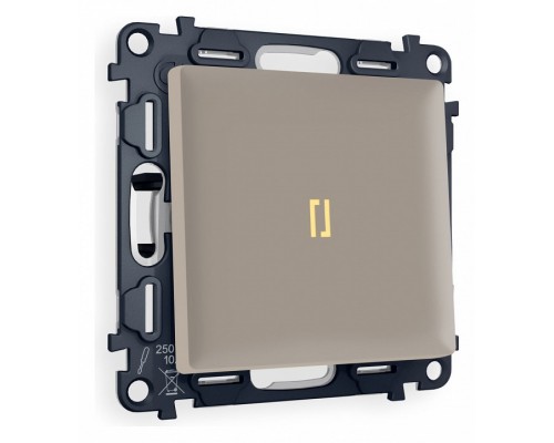 Выключатель одноклавишный с подсветкой без рамки Ambrella Volt Quant MA362010