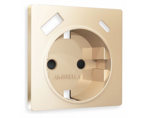 Накладка для розетки с заземлением и со шторками и 2хUSB type A и C Ambrella Volt Quant AP6100 Накладка для розетки с заземлением и со шторками и 2хUSB type A и C Ambrella Volt Quant AP6100